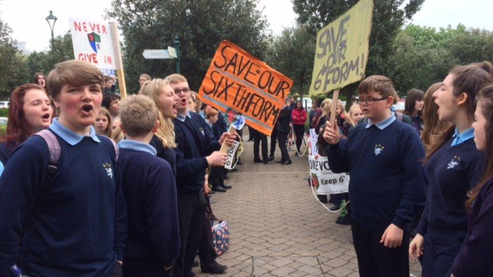 Schools protest