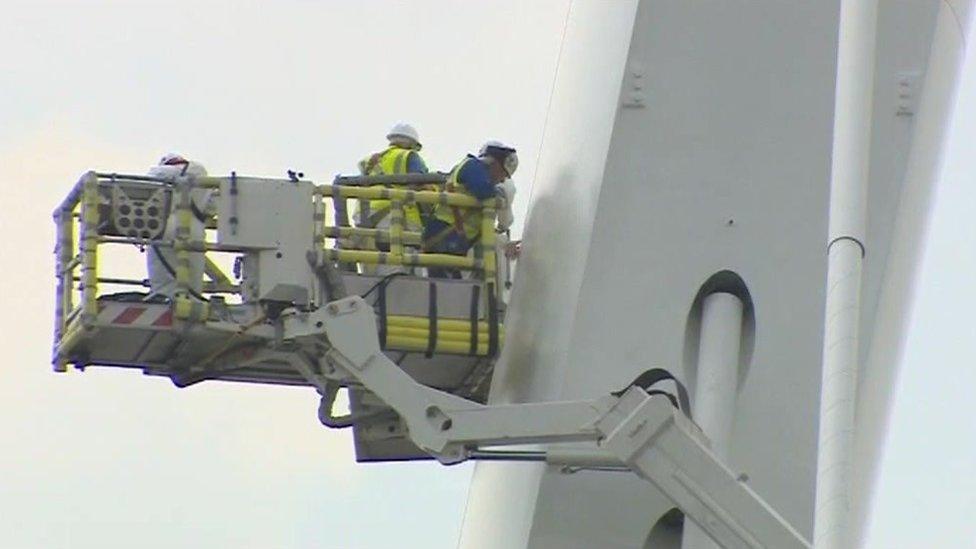 Contractors painting the new Wear crossing