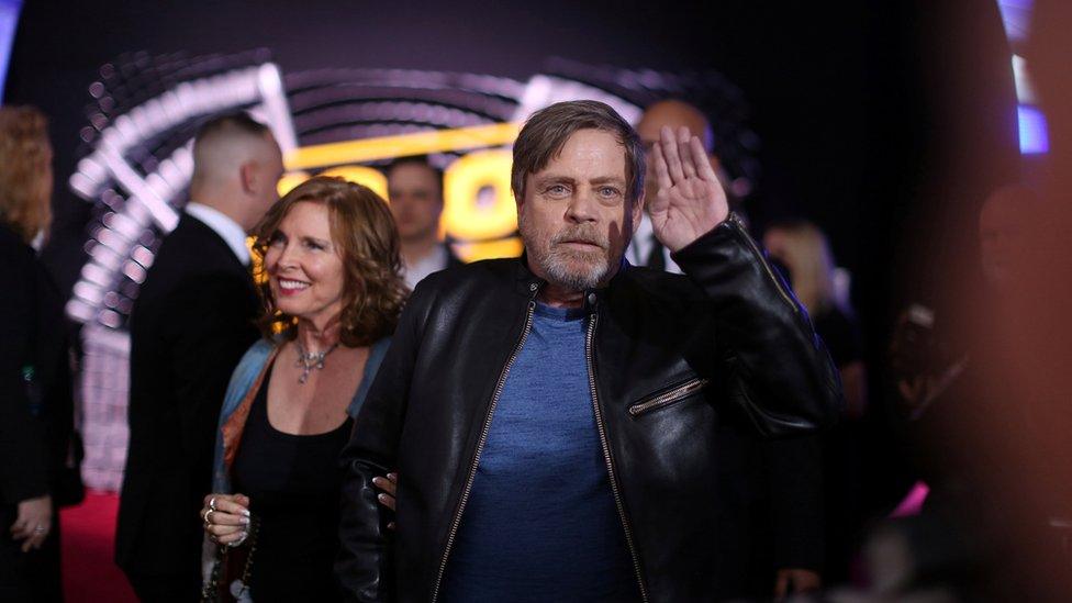 Mark Hamill on the red carpet