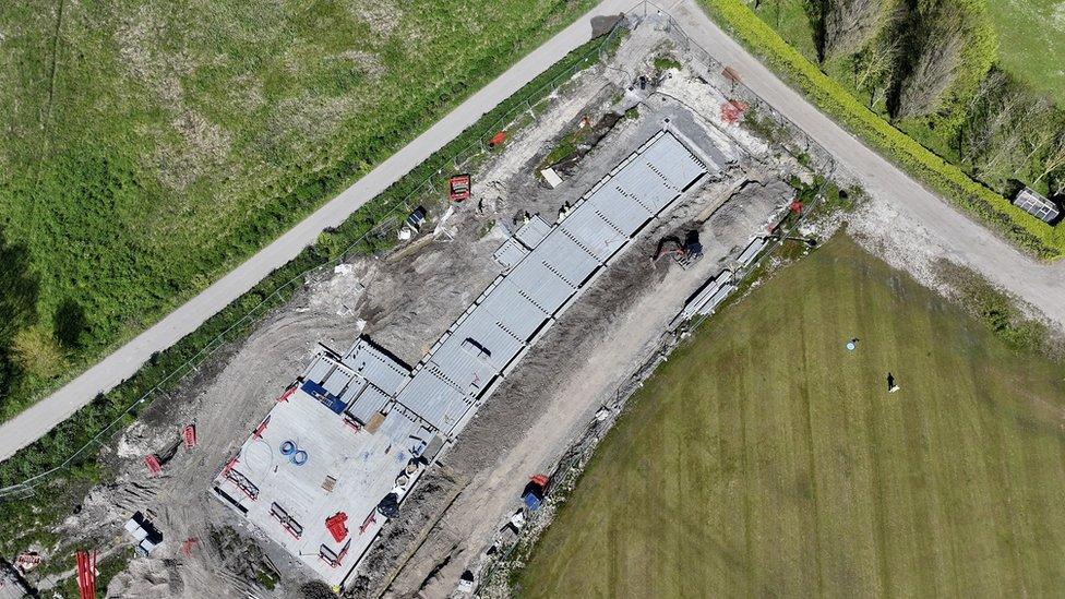The base of the new academy
