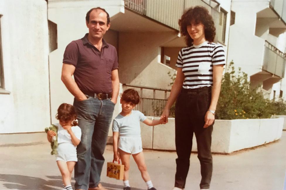 A young Susanne Najafi with her family