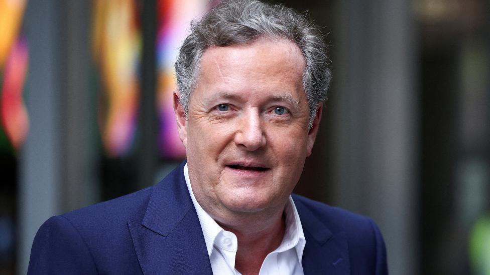 Journalist and TV presenter Piers Morgan leaves the BBC Headquarters in London, Britain, January 16, 2022.