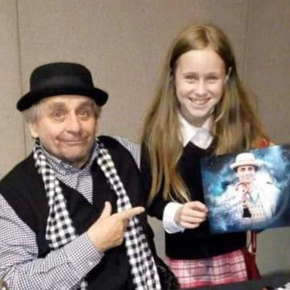 Lily Connors with Sylvester McCoy