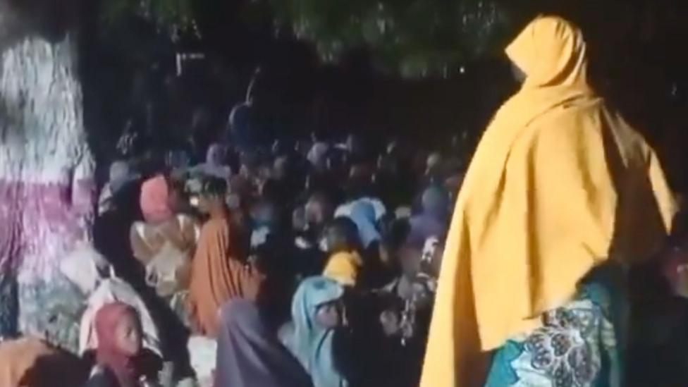 People rescued from a Boko Haram hideout