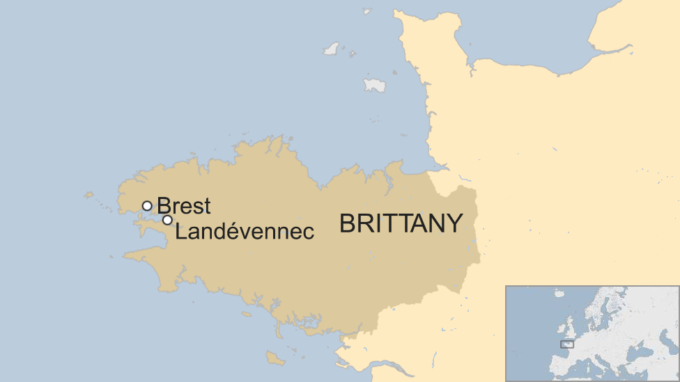 Map of Brittany