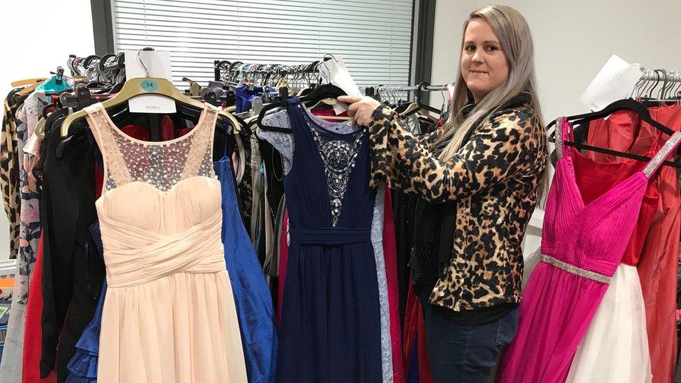 Free prom pop up shop helps teenagers facing hardship BBC News