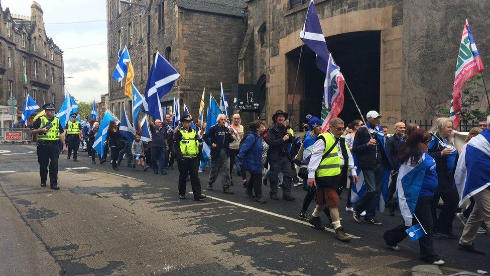 Yes2 march in Edinburgh