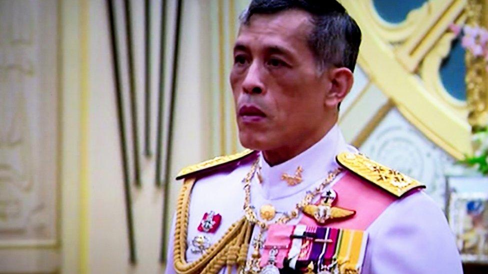 Thai Crown Prince Maha Vajiralongkorn during his accession ceremony