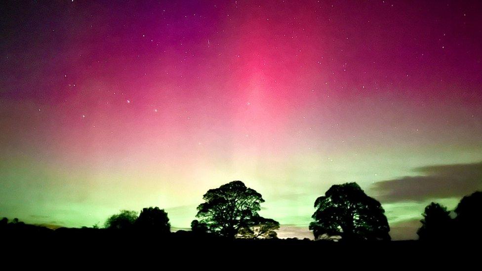 Tetford Lincs Northern Lights