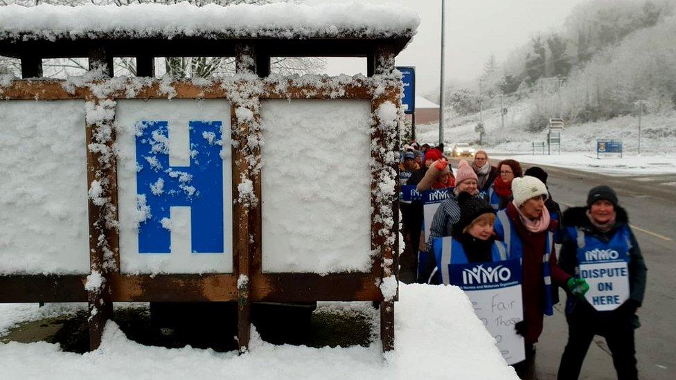 Nurses on strike