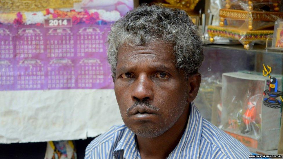 The owner of a shop in a temple complex says "people never question the price of religion".