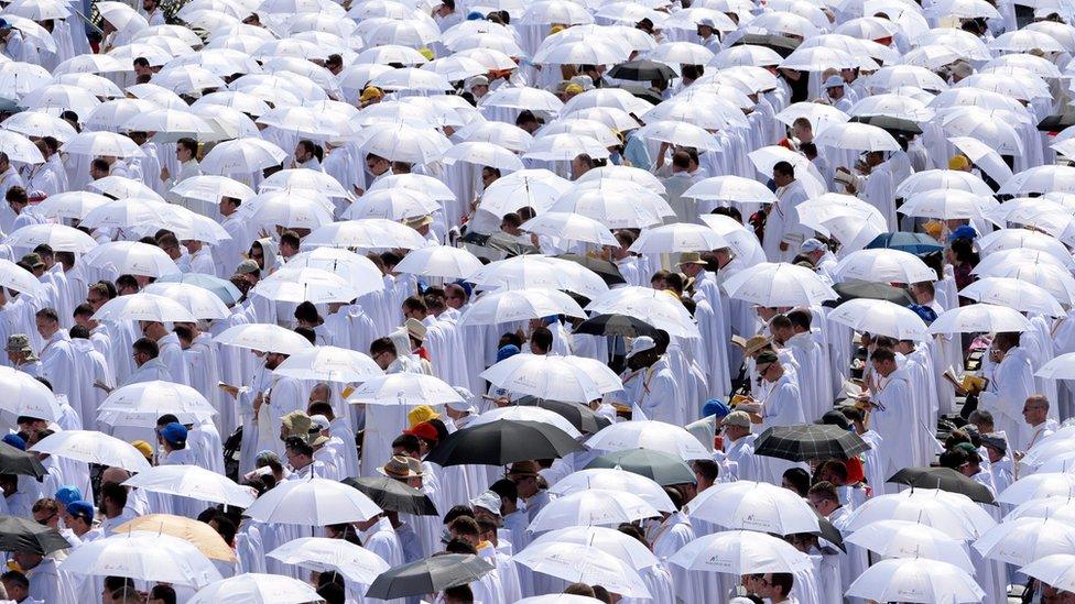 Clergy at the mass - 31 July