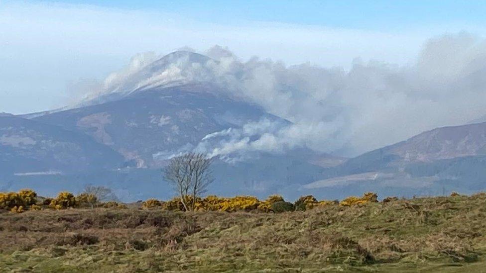 Smoke over the Mournes