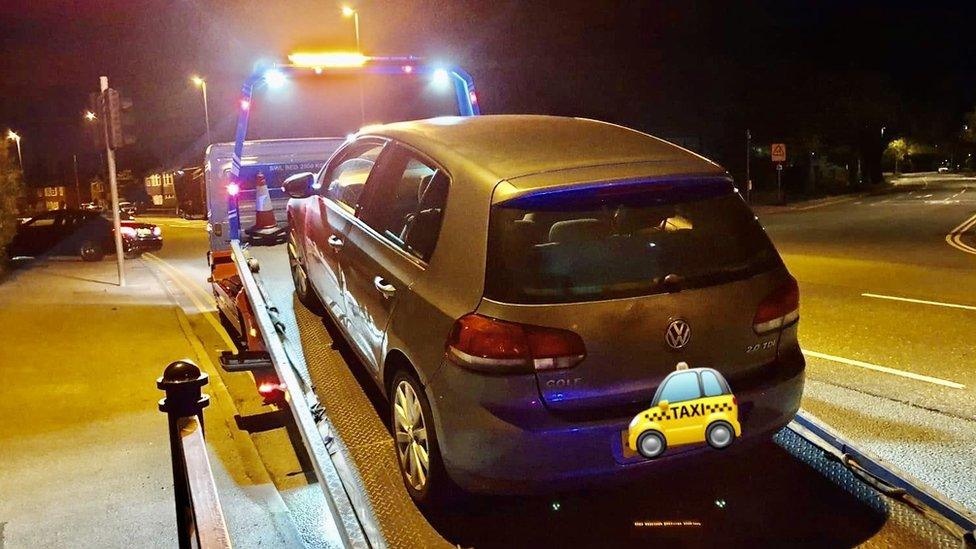 Police seized car in Rochdale