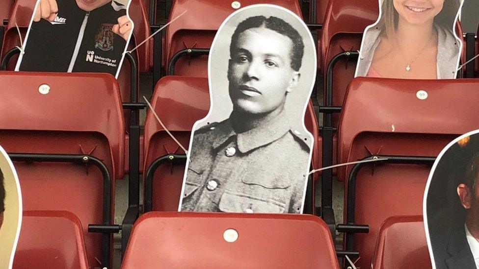 Walter Tull in the crowd