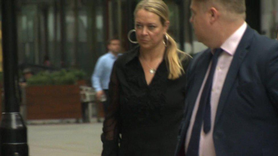 Melissa Cochran arriving at the Westminster attack inquest on 11 September 2018