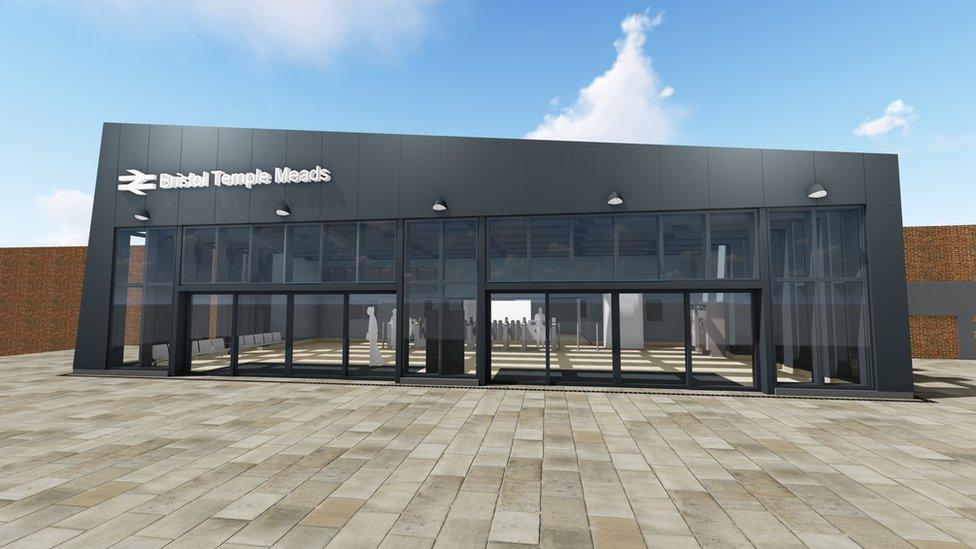 An artist's impression of the new entrance