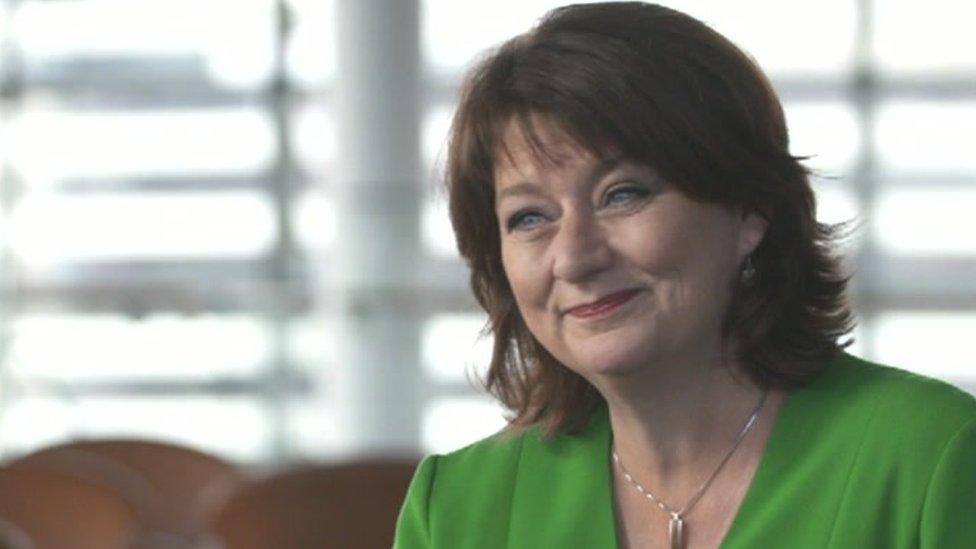 Roedd Leanne Wood wedi arwain Plaid Cymru ers 2012