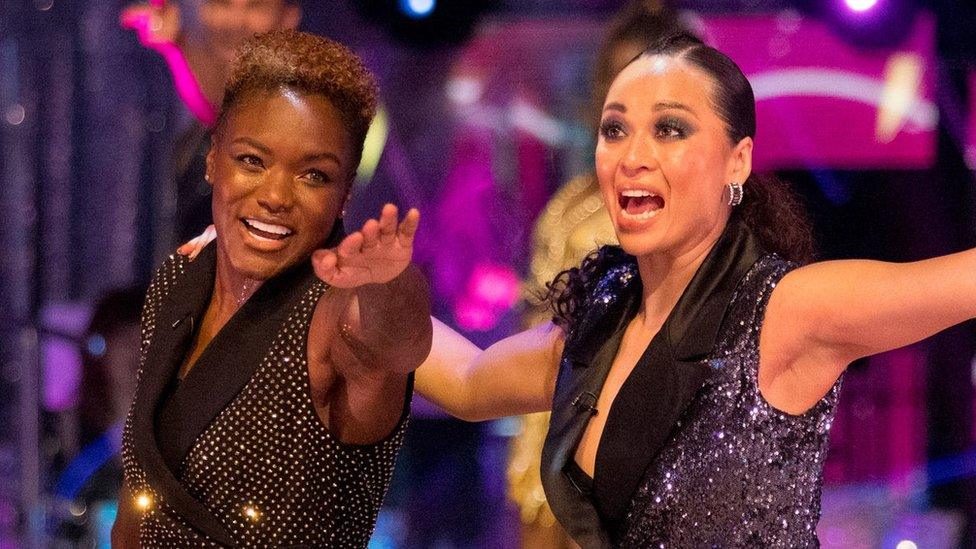 Nicola Adams and Katya Jones during the launch show of Strictly