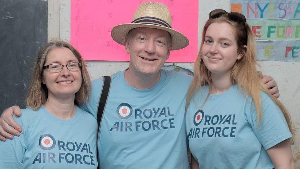 Helen and Neil Hope with their daughter Charlotte