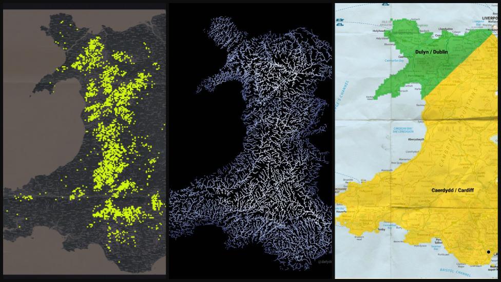 Tri map o Gymru