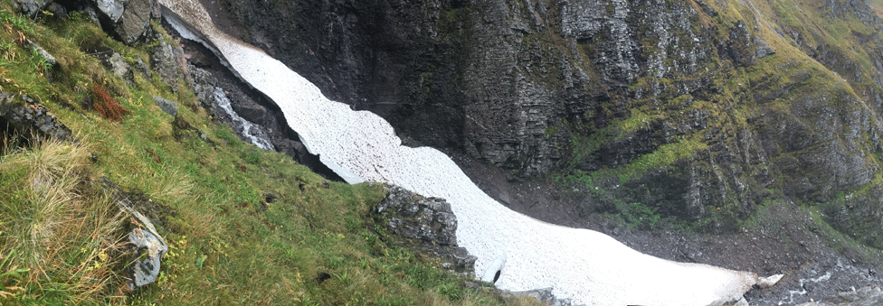 Snow patch on Creag Meagaidh