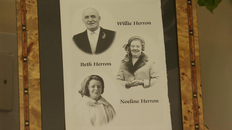 A photograph of the murdered members of the Herron family - Willie Herron, his wife Beth and their daughter Noeline