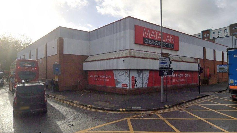 The Matalan store on the corner of Church Gate and Vaughan Way