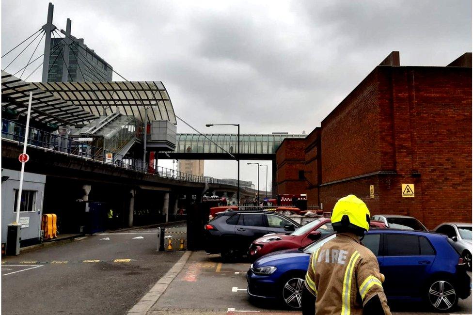 Fire at Poplar substation