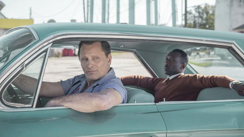 Viggo Mortensen and Mahershala Ali in Green Book