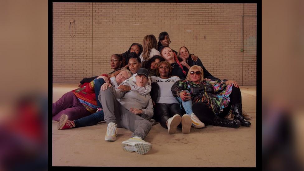 Group of people involved in the exhibition