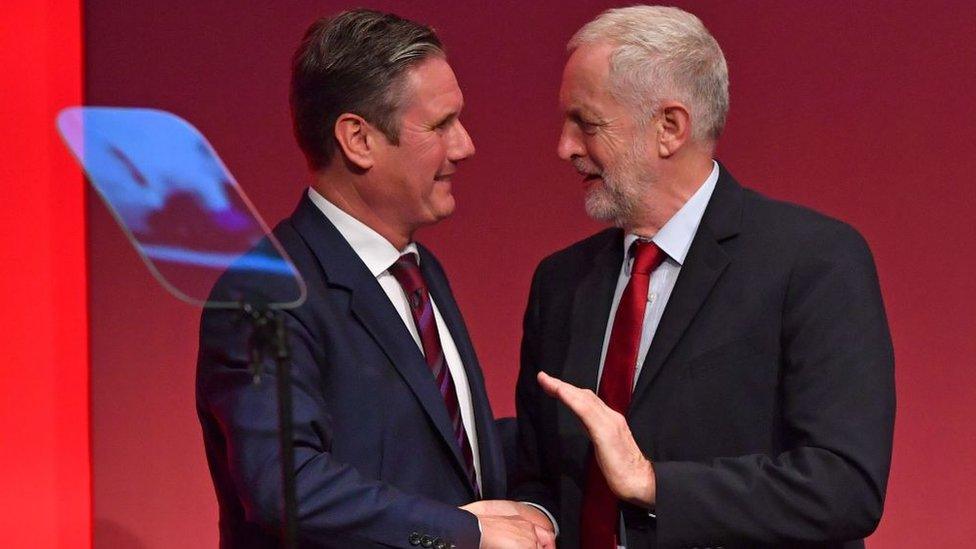 Sir Keir Starmer (left) and Jeremy Corbyn