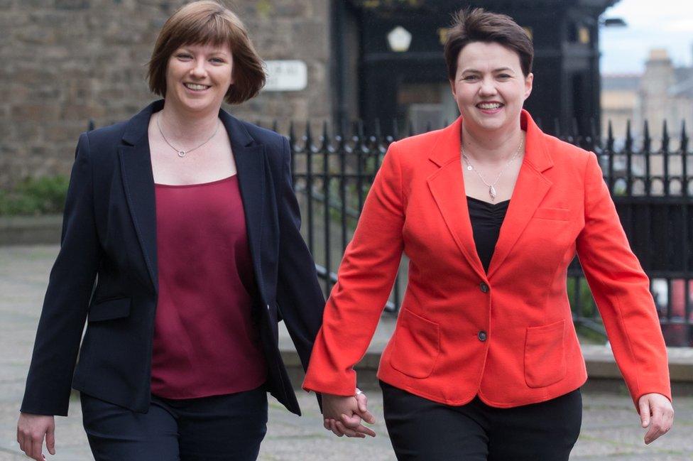 Jen Wilson and Ruth Davidson