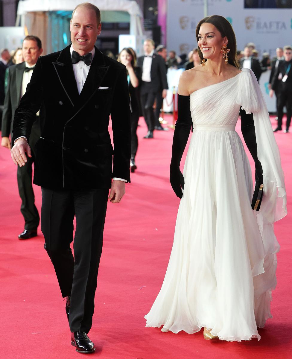 The Prince and Princess of Wales at the Bafta Film Awards