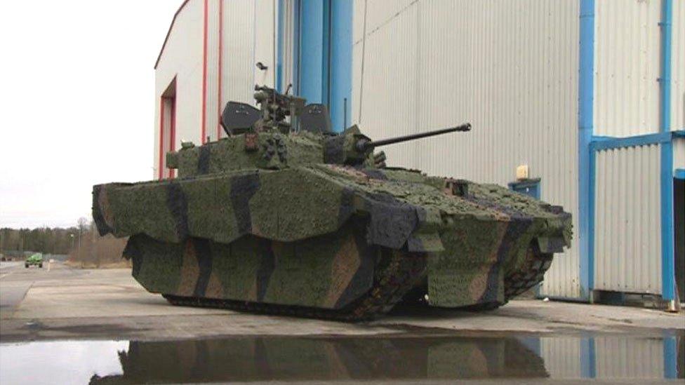 Ajax armoured vehicle