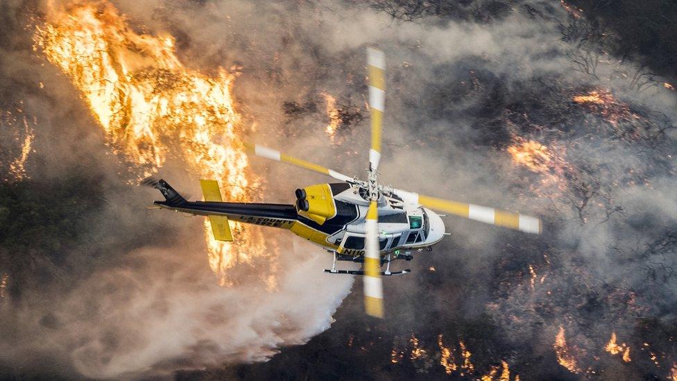 Skirball Fire in California