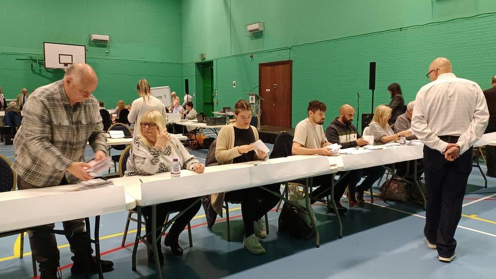 South Derbyshire vote count