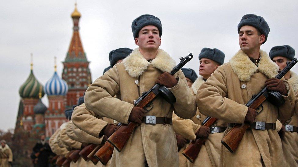 Russian military parade, 7 Nov 17