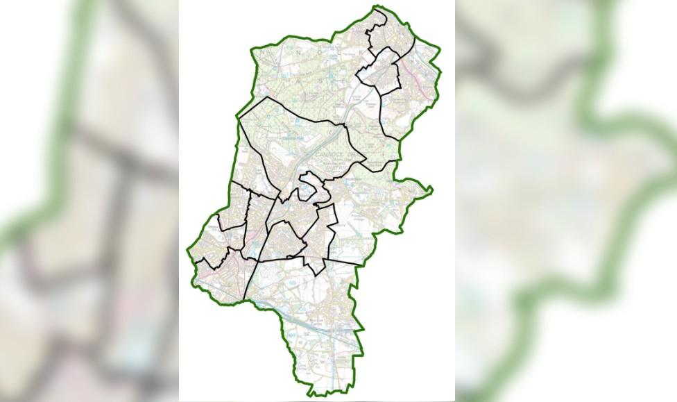 Map of Cannock Chase District Council