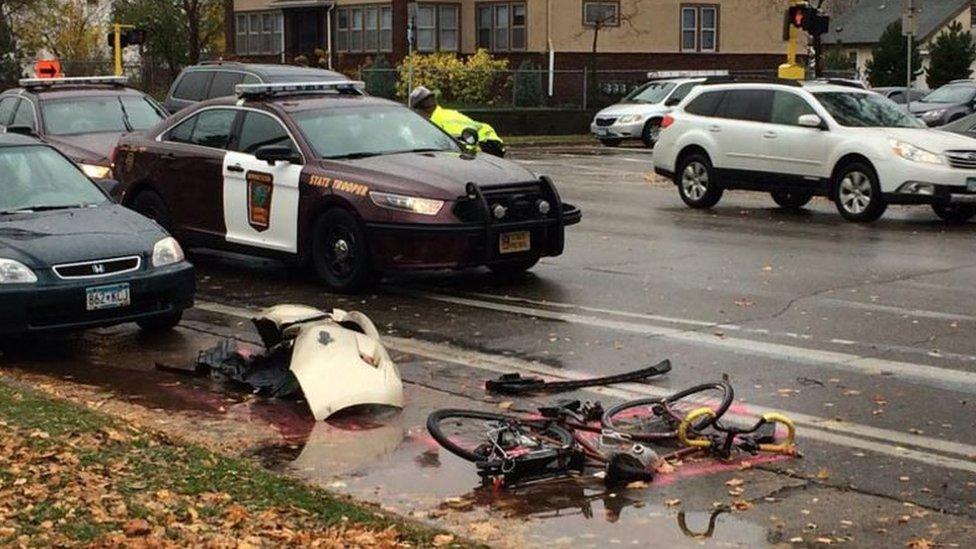 A cyclist was hit and injured nearly two miles away from the nursery