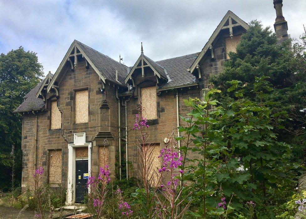 The dilapidated Dunforth Children’s Home in Newhaven, Edinburgh, where Mimi Swift was living when she met Roy Rogers and his wife Dale Evans