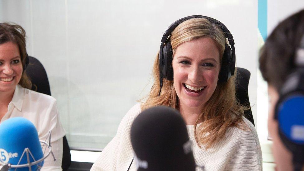 Rachael Bland in the studio