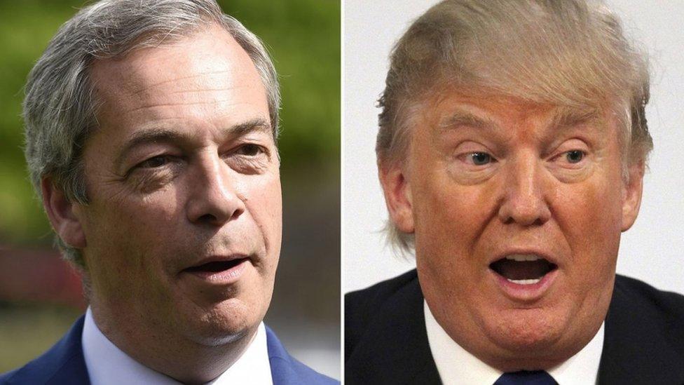 Nigel Farage and Donald Trump