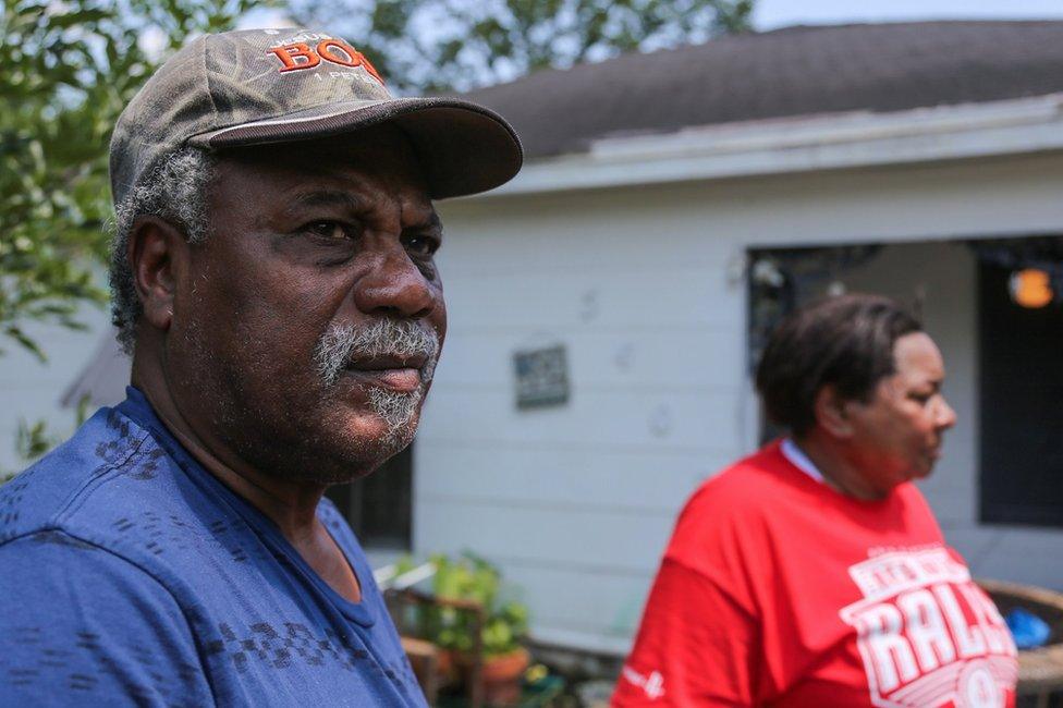 "I don't know where to start" - Herman Washington and his wife Mary Woodard return home