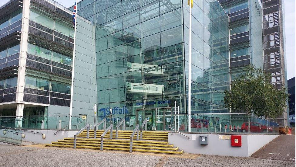 Exterior shot of Endeavour House, Suffolk County Council HQ