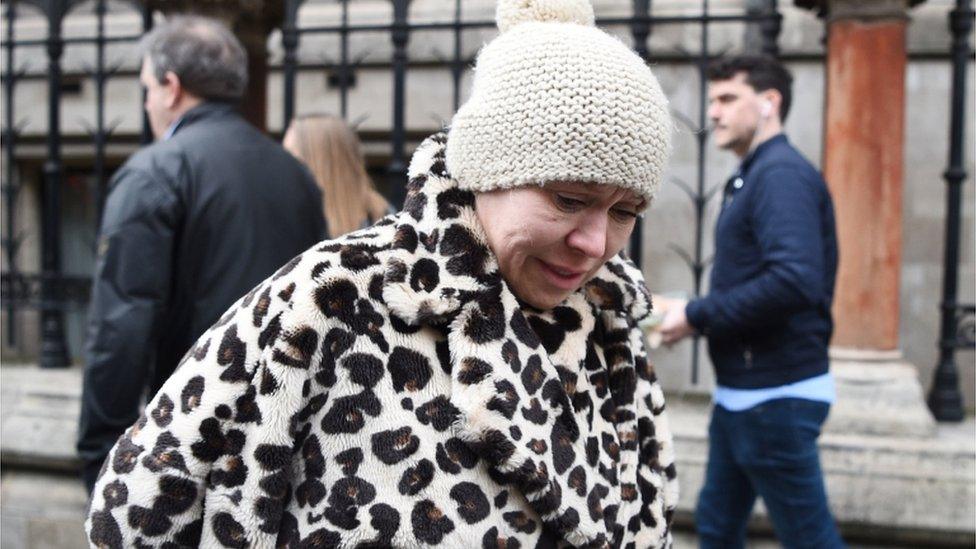 Tina Malone leaving high court