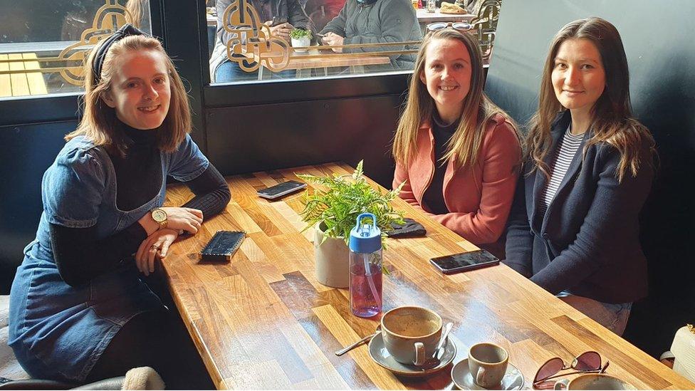 Beth Badiu, Angeline Abbot and Gemma Burns (left to right