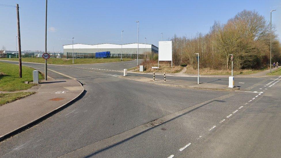 The junction of Derby Road and Denby Hall Way.