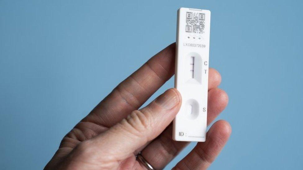 positive lateral flow test