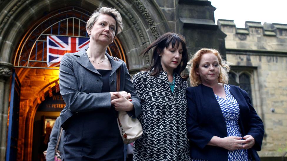 Yvette Cooper MP leaves the service